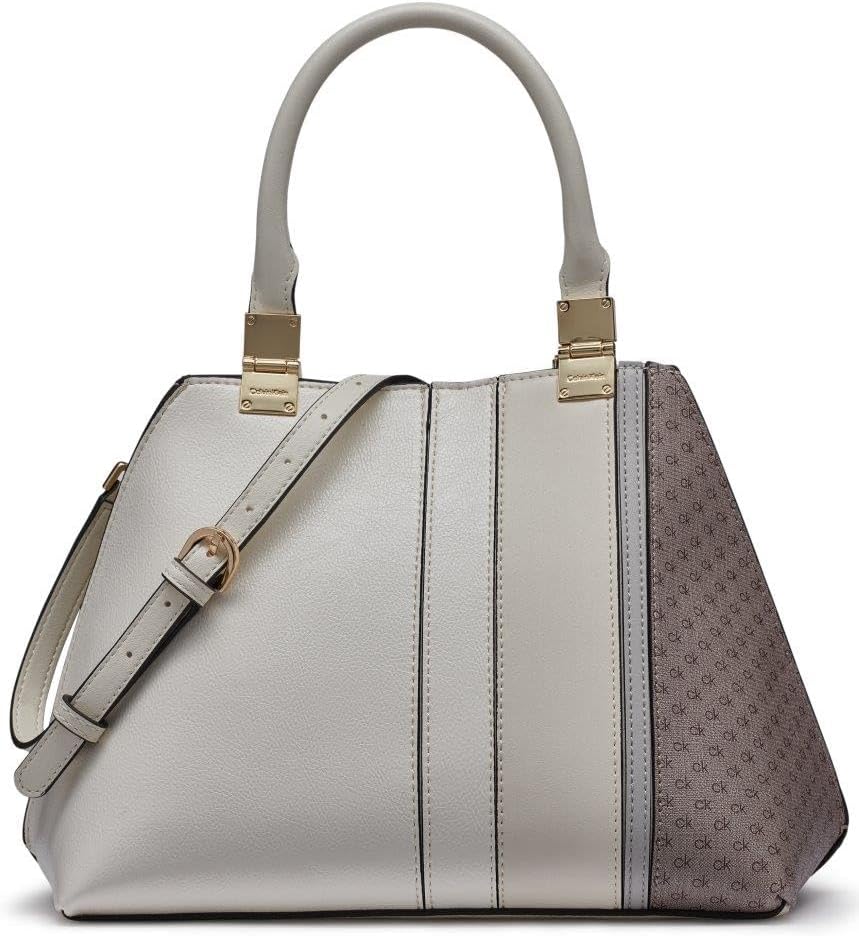 

Сумка-портфель Calvin Klein Granite Geometric Satchel - 2 в 1, веганская кожа, 2 кармана, Almond/Taupe/Cherub White Pieced, Белый, Сумка-портфель Calvin Klein Granite Geometric Satchel - 2 в 1, веганская кожа, 2 кармана, Almond/Taupe/Cherub White Pieced