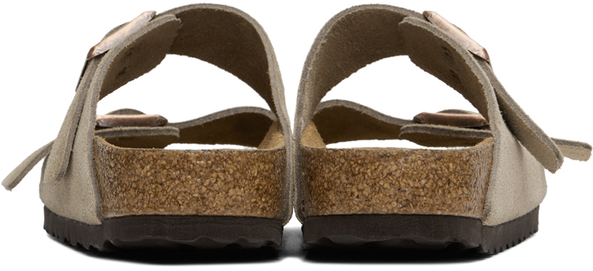 Узкие сандалии Arizona Soft Footbed Birkenstock, Taupe — фото 2