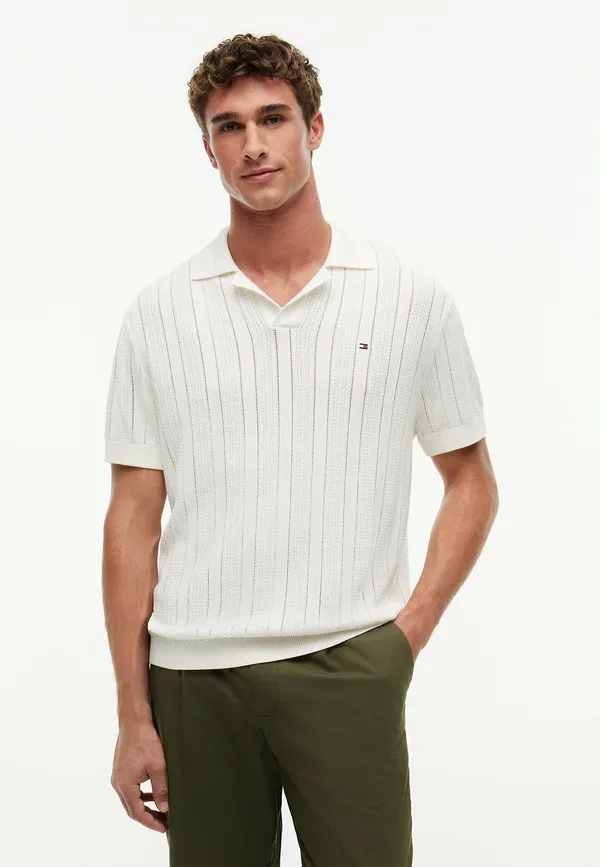 Поло Tommy Hilfiger, цвет слоновая кость