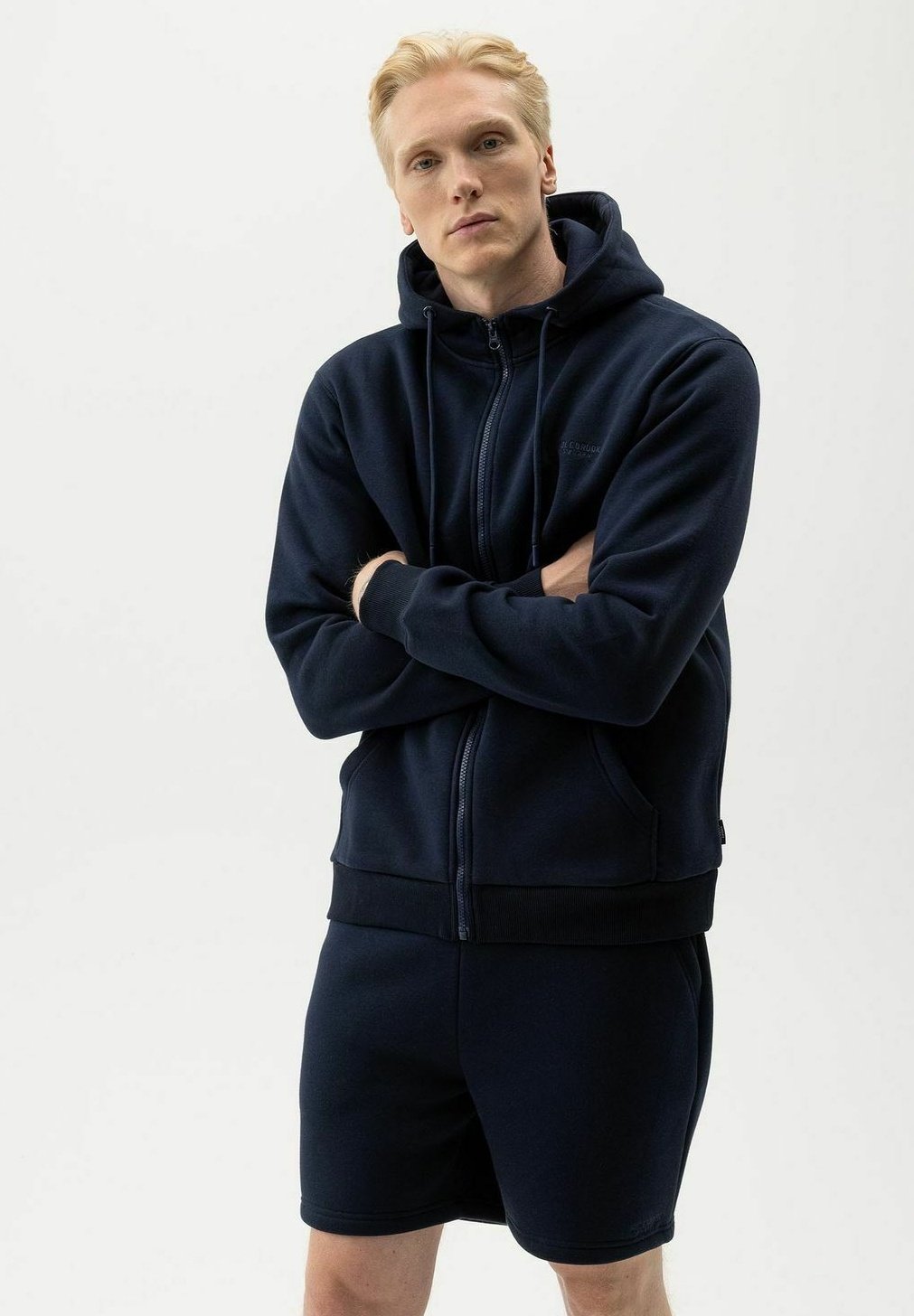 

Толстовка с капюшоном Zip-up sweatshirt Holebrook, темно-синий