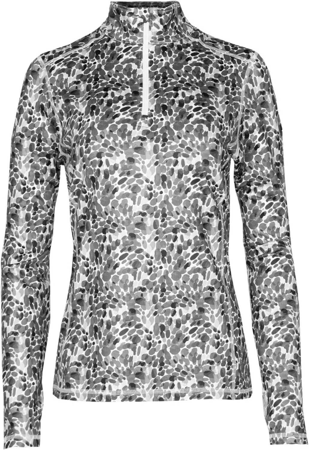 

Топ Hot Chillys Micro-Elite Chamois Printed Zip-T, цвет Seaglass