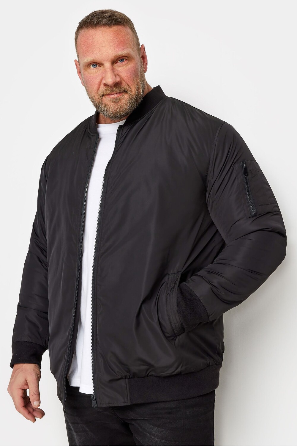 

Бомбер Rasen Badrhino Big & Tall, черный