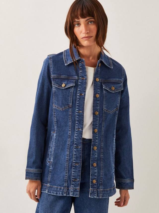 

Джинсовая куртка milly Monsoon, цвет Mid Authentic Blue