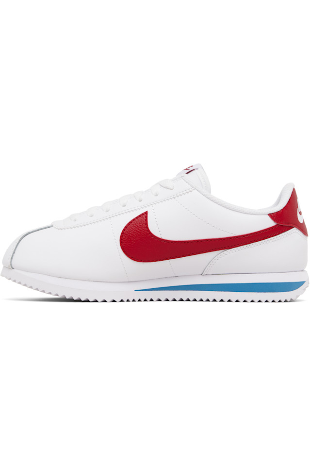 Nike Белые кожаные кроссовки Cortez — фото 3