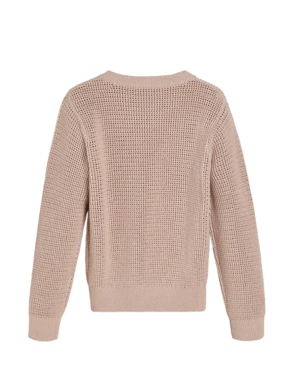 Вязаный свитер в рубчик Brunello Cucinelli Kids, розовый — фото 2