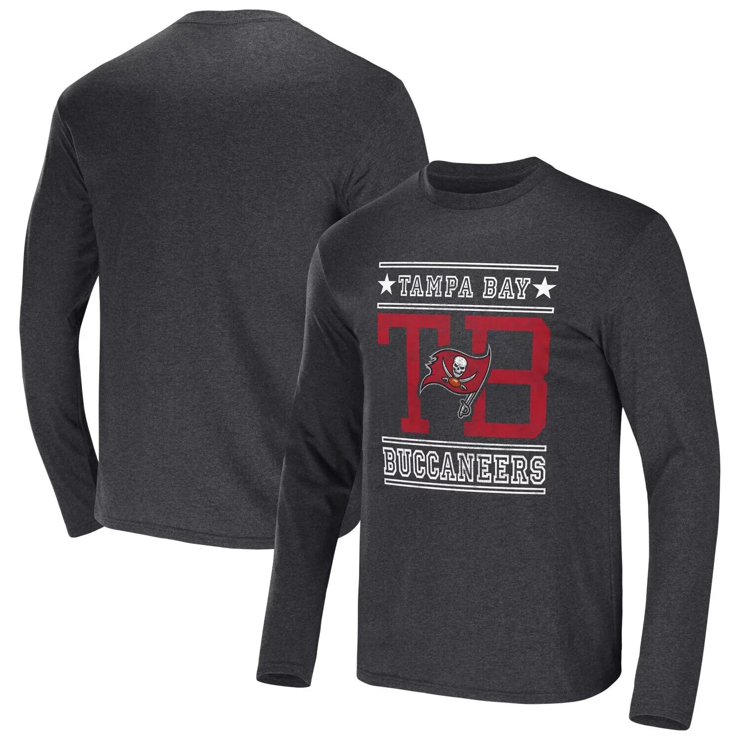 

Мужская футболка NFL x Darius Rucker Collection от Fanatics Heathered Charcoal Tampa Bay Buccaneers с длинным рукавом