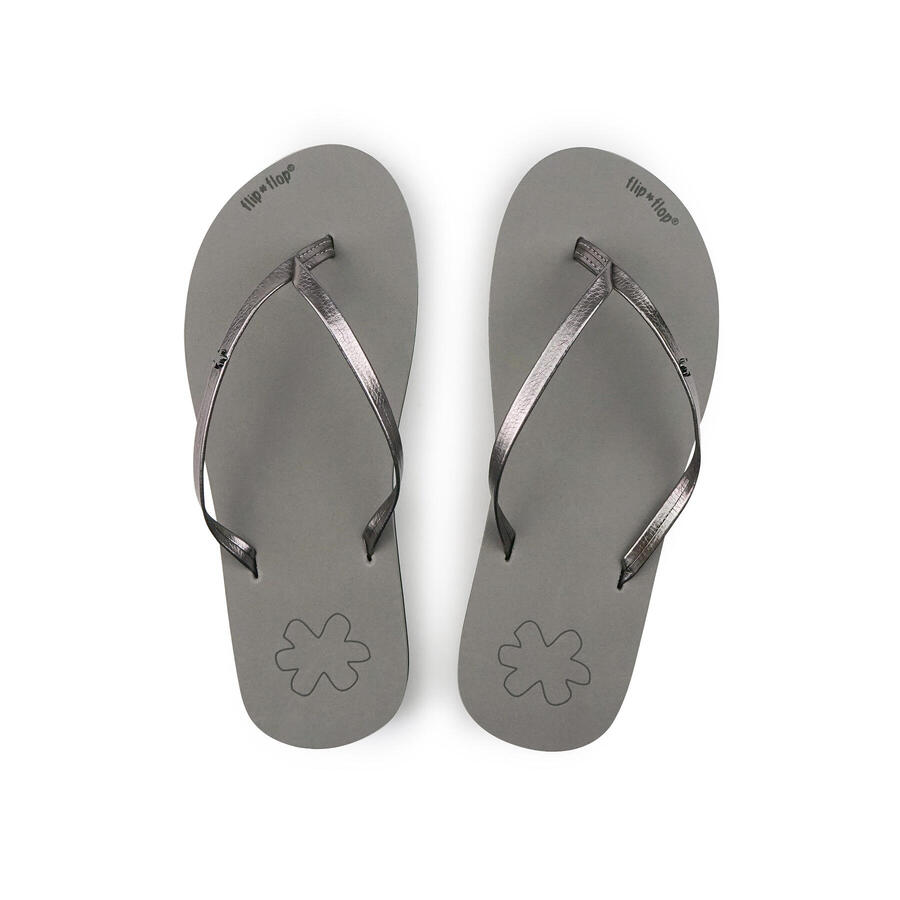 FLIP FLOP Женские шлепанцы с разделителем для пальцев ног, серые — фото 3