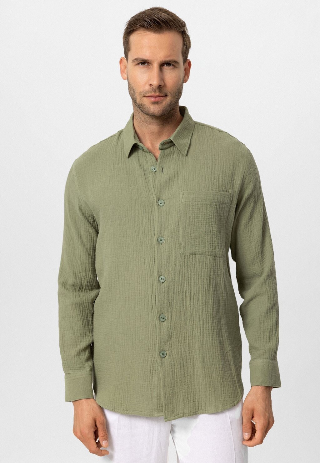 

Рубашка ILARIO LONG SLEEVE Antioch, хаки