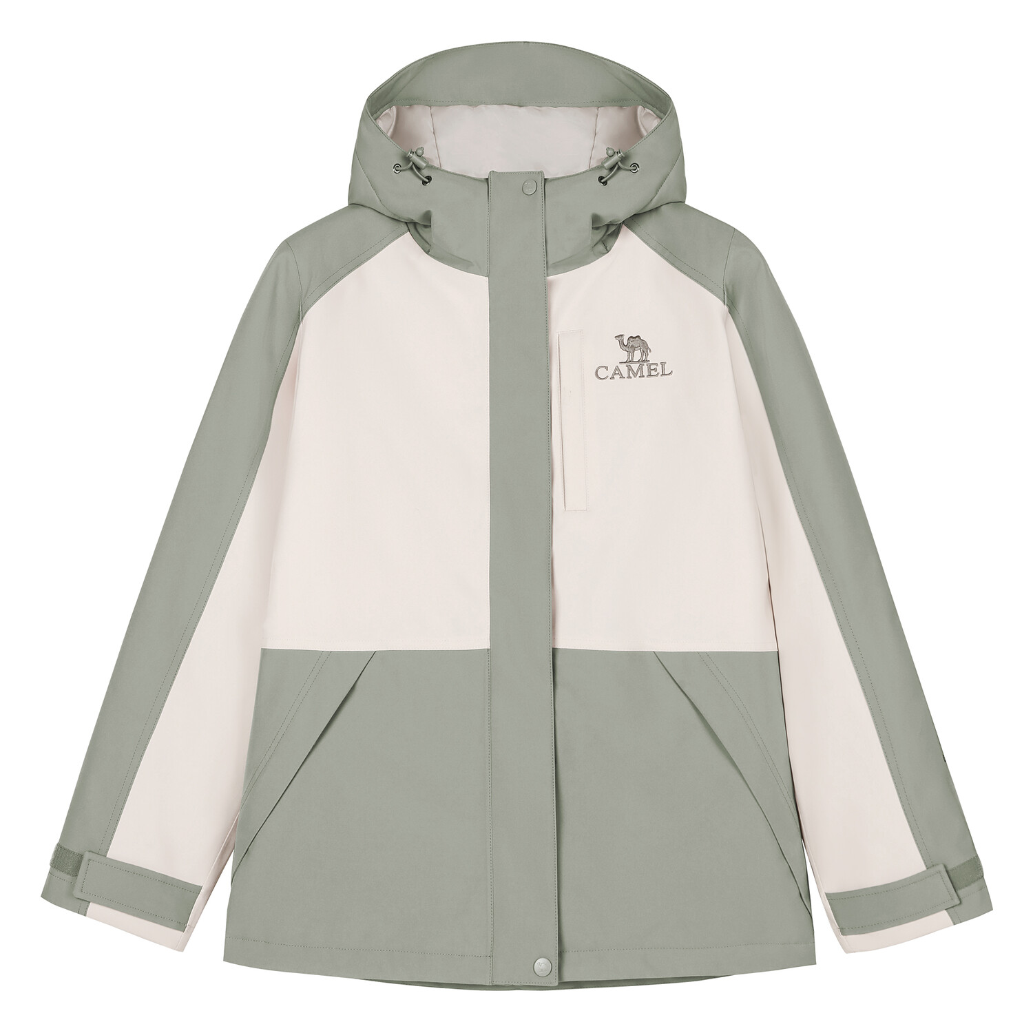 

Женская уличная куртка CAMEL, Туманный серо-синий/теплый белый