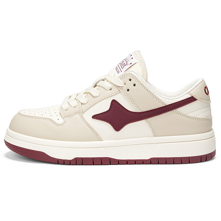 

Кроссовки OMS Skateboarding Shoes Women's Low-top, бежевый/красный