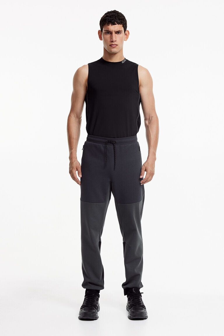 

Зауженные технические джоггеры drymove с карманами на молнии H&M, черный