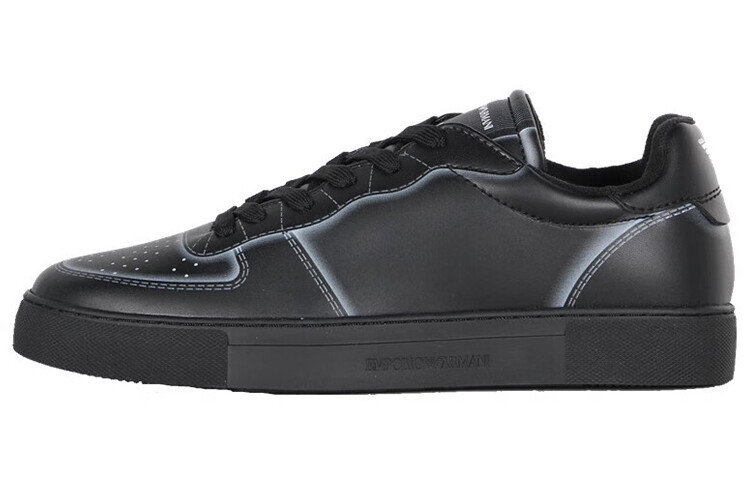 

Кроссовки EMPORIO ARMANI Skateboarding Shoes Men Low-top Black, черный