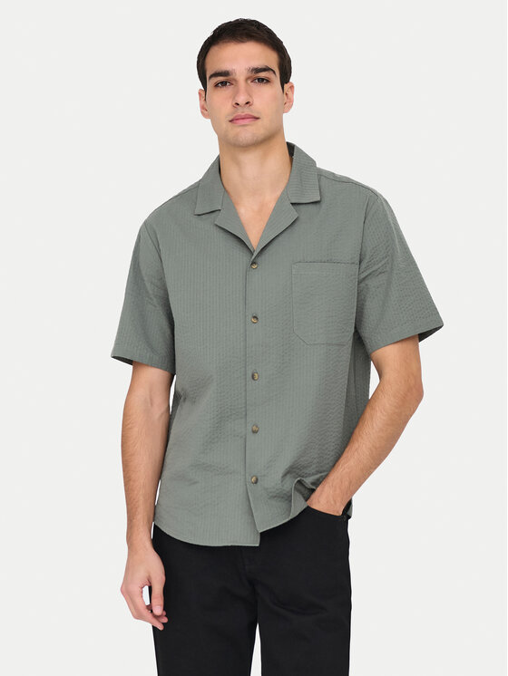 

Свободная рубашка Eye Resort 22030342 Only & Sons, зеленый