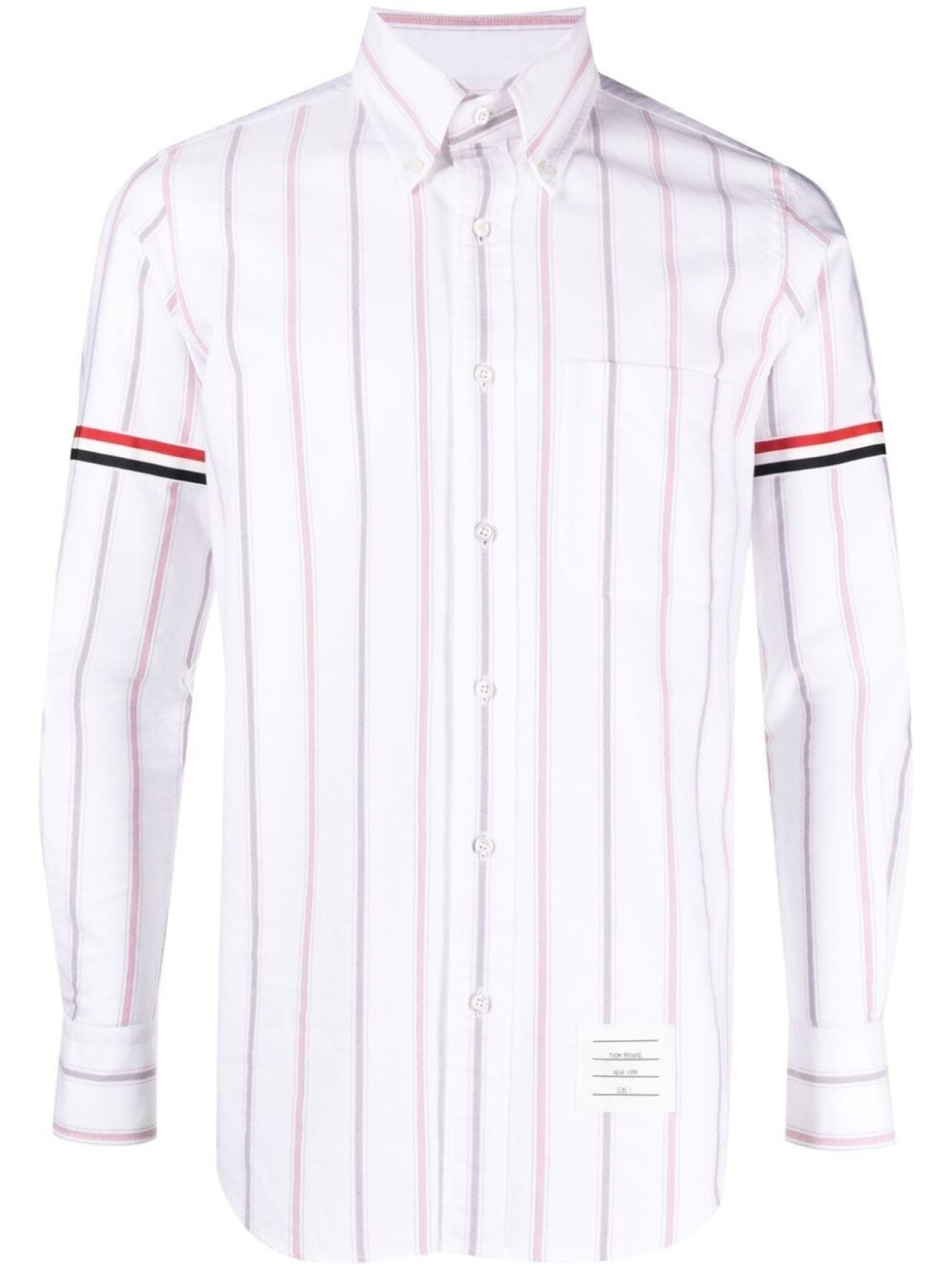 

Thom Browne рубашка в вертикальную полоску, белый