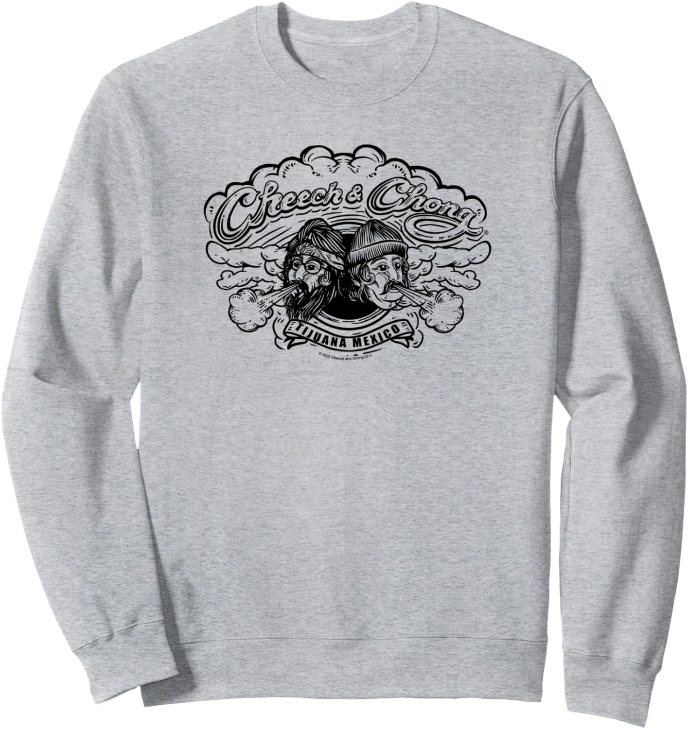 

Толстовка Cheech & Chong Tijuana Mexico Growing Smoke Cloud, серая, Серый, Толстовка Cheech & Chong Tijuana Mexico Growing Smoke Cloud, серая