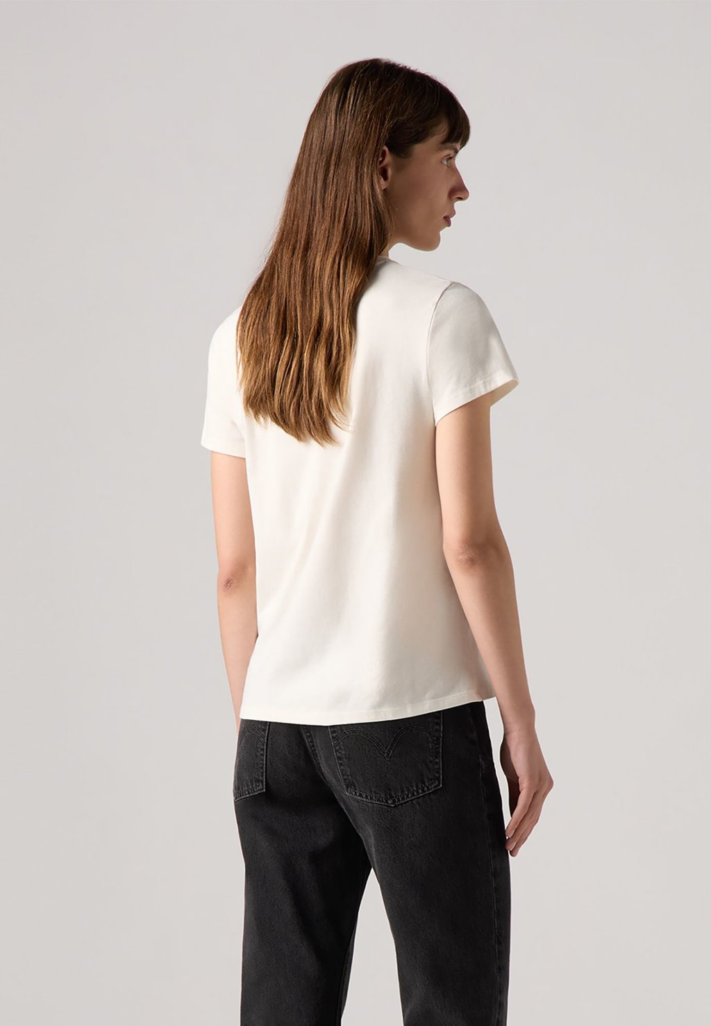 Футболка с принтом THE PERFECT TEE Levi's, слоновая кость — фото 3