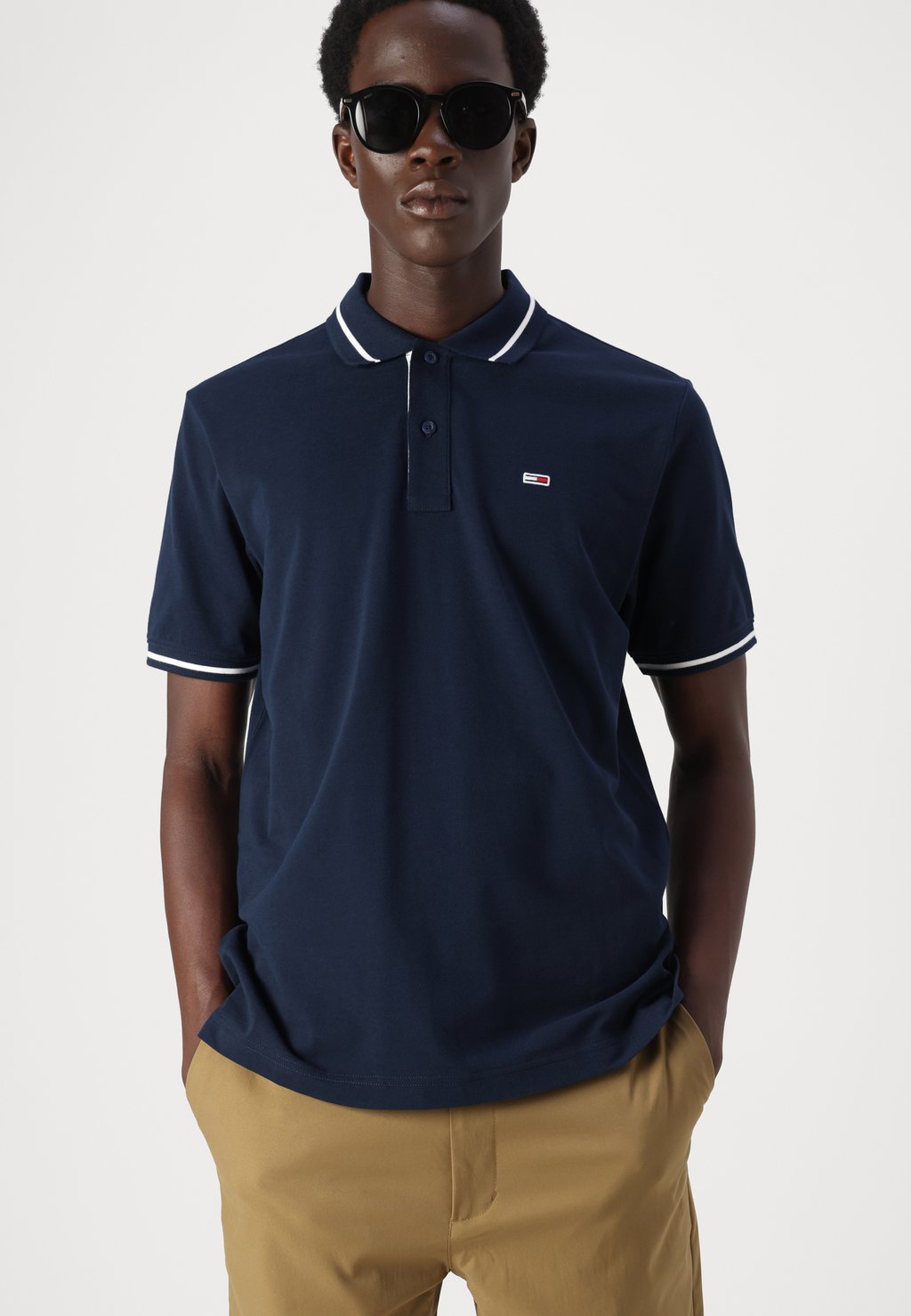 

Рубашка поло TIPPED Tommy Jeans, темно-синий