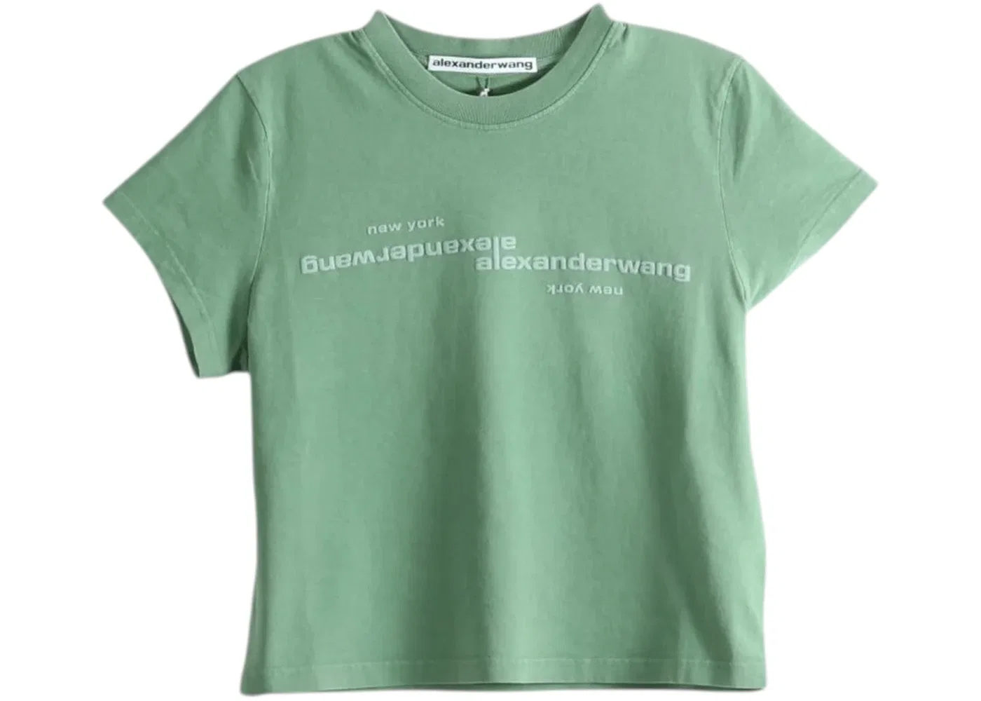 Женская футболка с принтом Tee Alexander Wang, Washed Sage