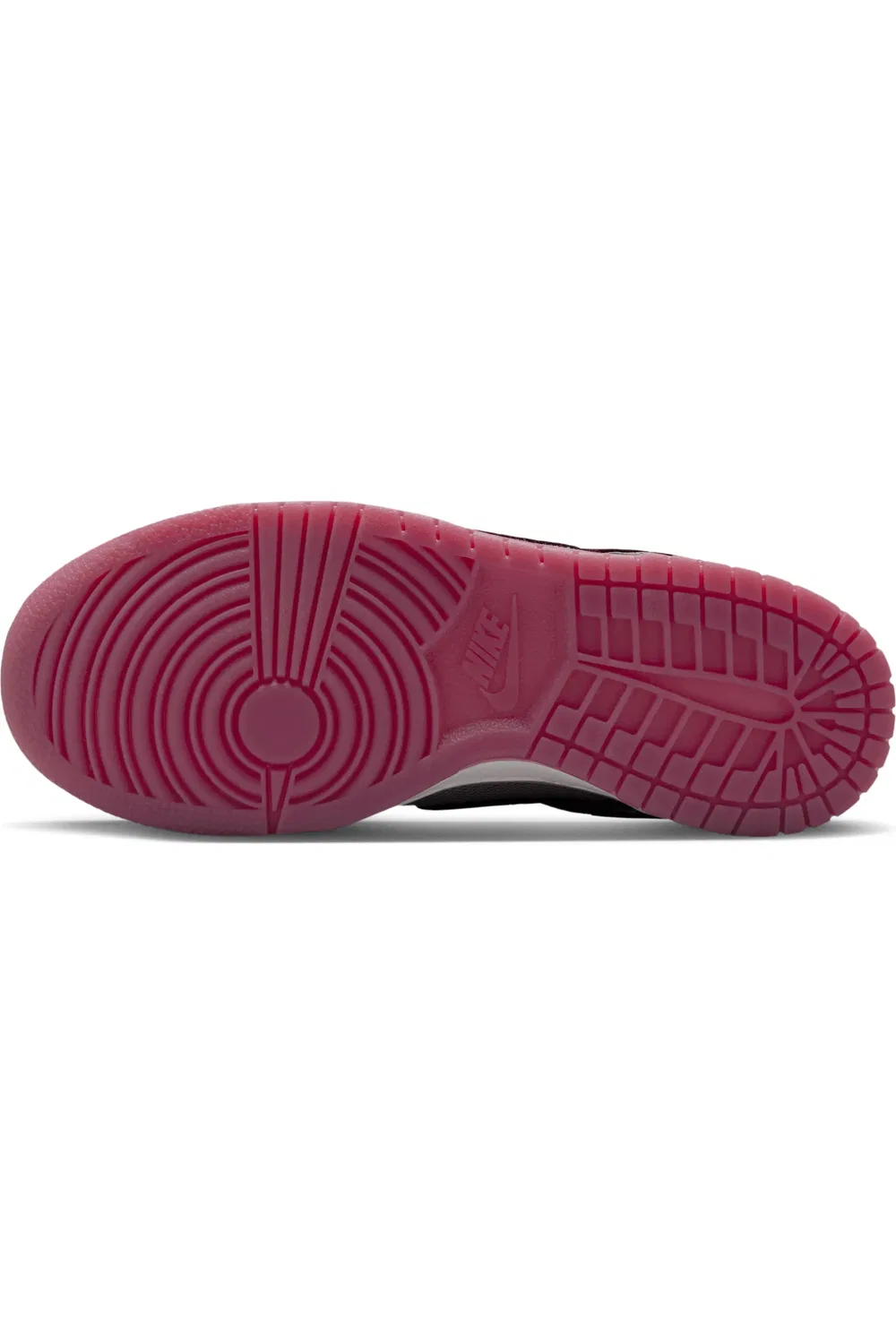 Кроссовки детские баскетбольные Dunk Low Nike, Platinum/Grey/Red/Burgundy — фото 4