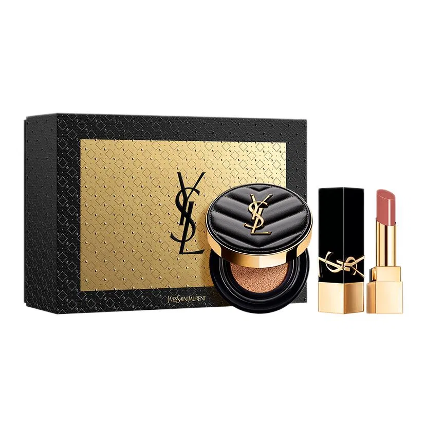 Женский набор для макияжа с воздушной подушкой Christmas Limited Foundation Travel Gift Set SAINT LAURENT — фото 2