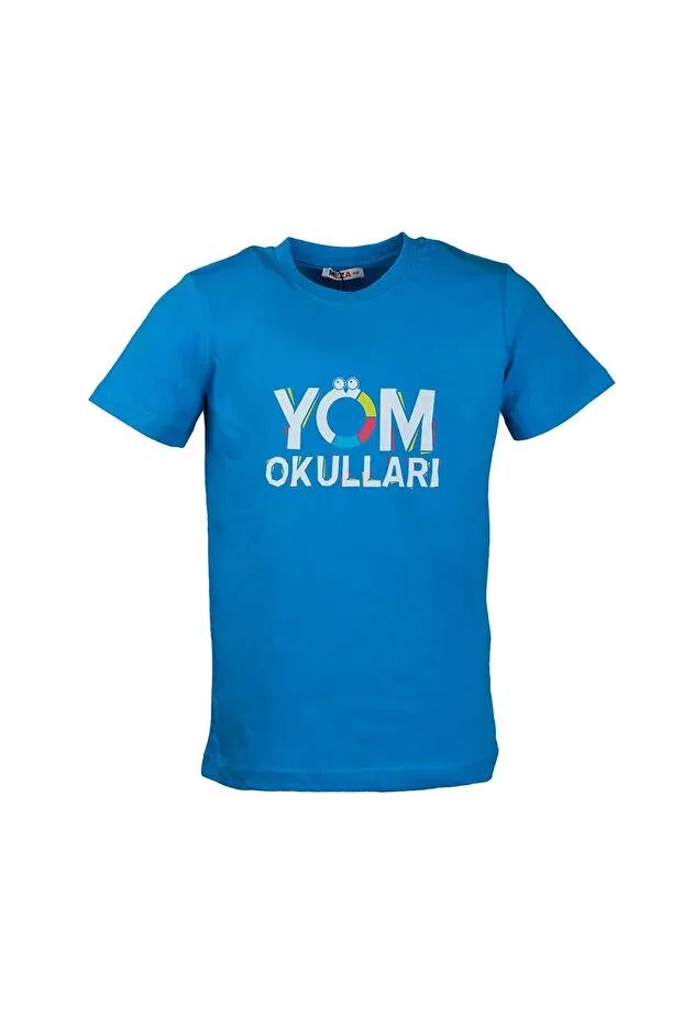 Детская футболка для девочек с принтом Yöm ları Okul, Multicolor