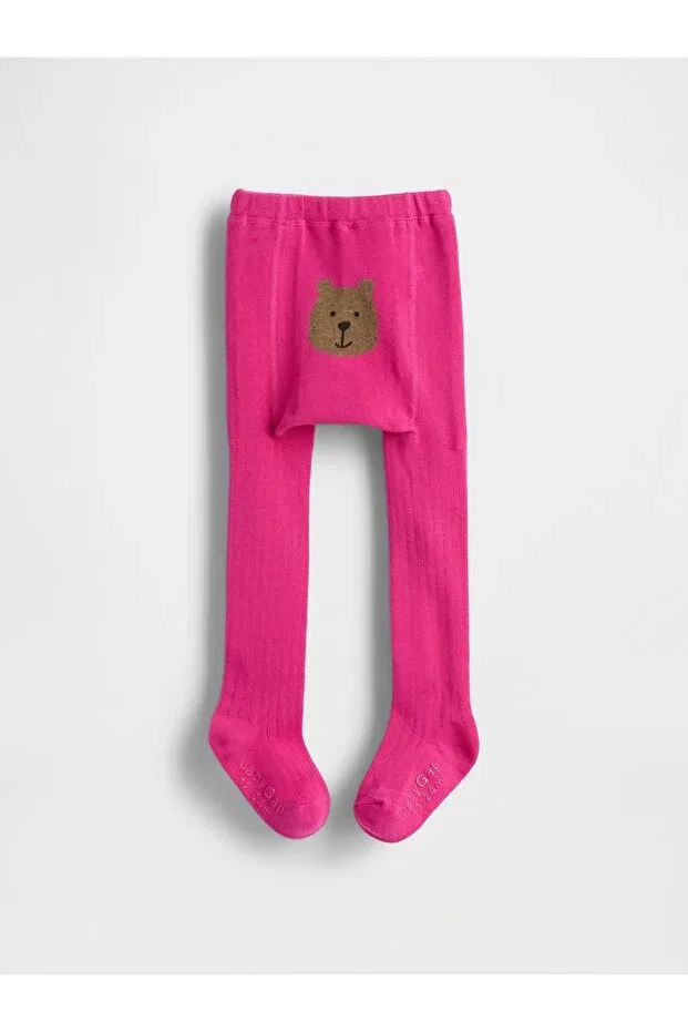 Детские колготки с принтом Gap, Pink-001
