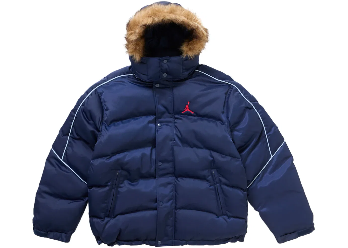 Мужская куртка-пуховик с утеплителем Supreme Jordan Puffer Jacket Navy, Navy