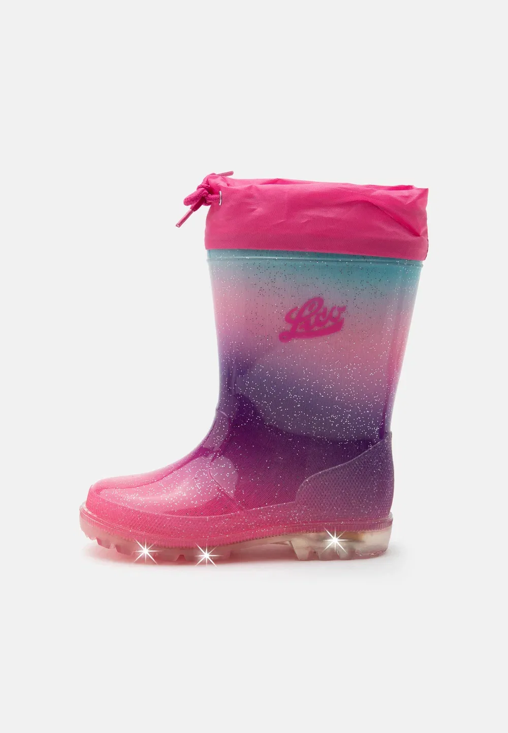 Мерцающий фонарик Powerlight - резиновые сапоги Lico, Pink/Lilac/Turquoise
