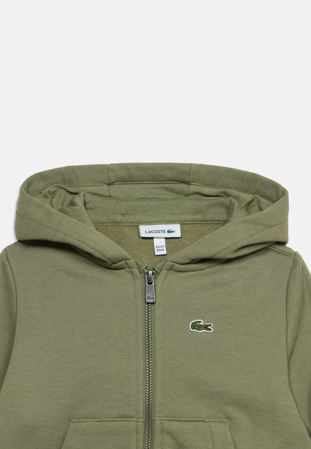 Толстовка на молнии Core унисекс - свитшот на молнии Lacoste, Kaki — фото 3