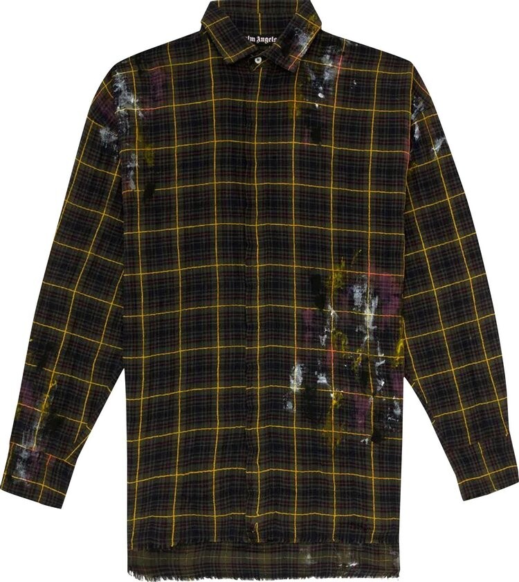 

Рубашка Palm Angels Round Logo Shirt 'Green/White', зеленый