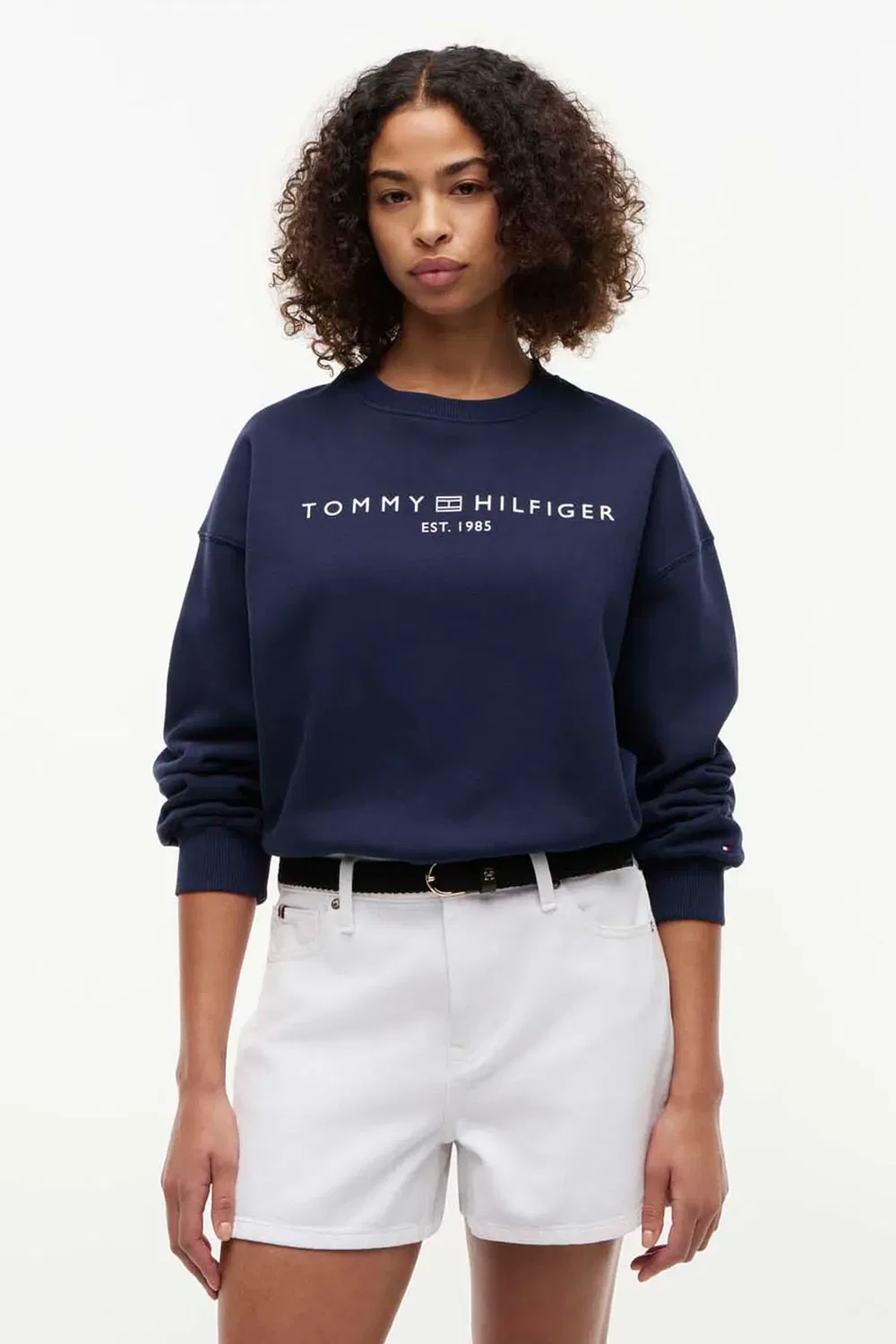 Свитшот с принтом Corp Logo Mdrn Swtsrt Tommy Hilfiger, Navy