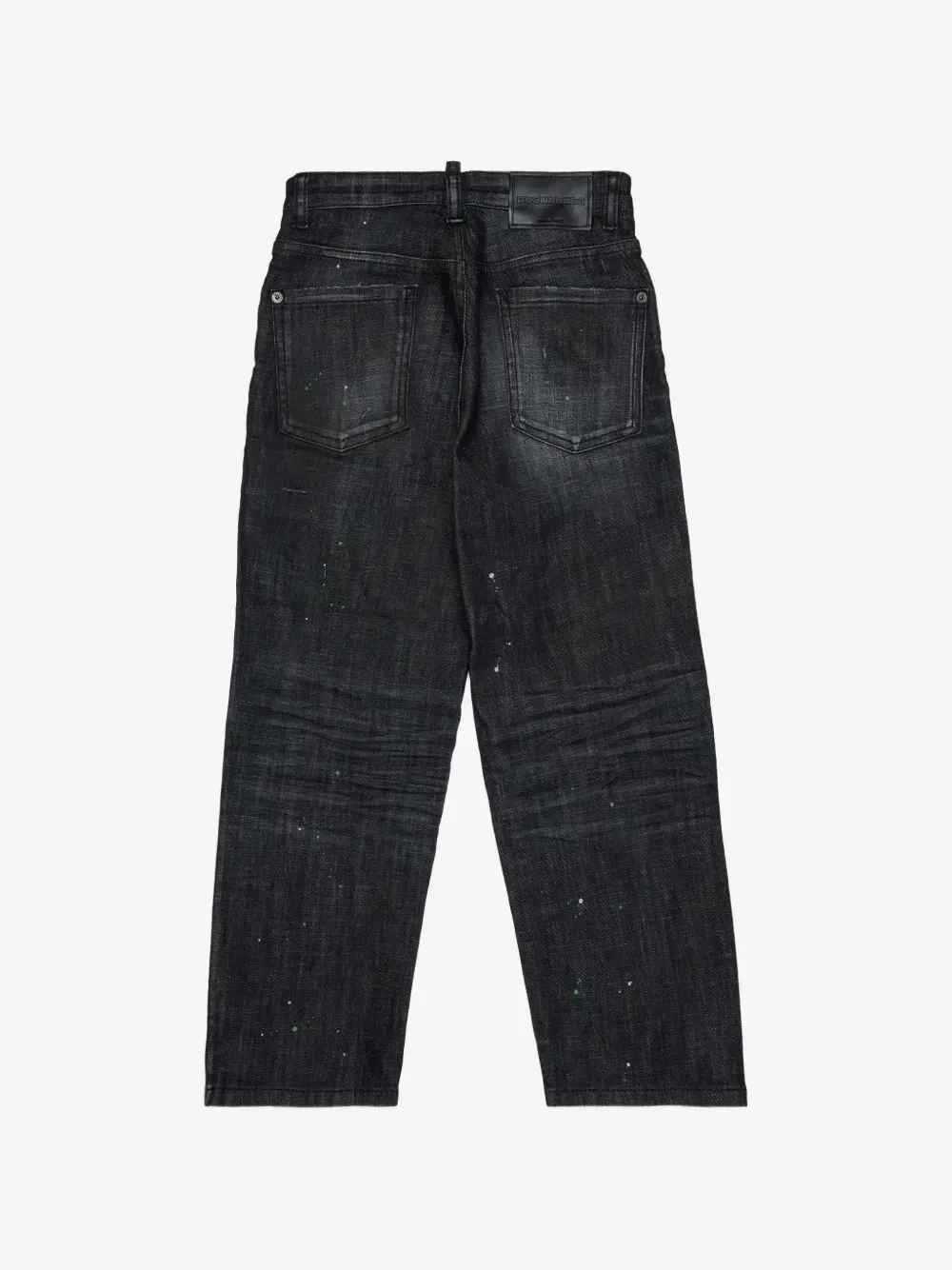 Джинсы с эффектом разбрызганной краски DSQUARED2 KIDS, черный — фото 2
