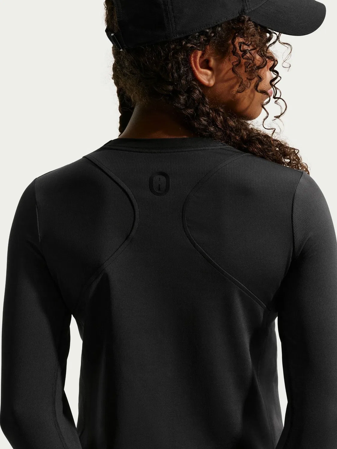 Футболка с длинным рукавом Dri-FIT Knit Nike, черный — фото 4