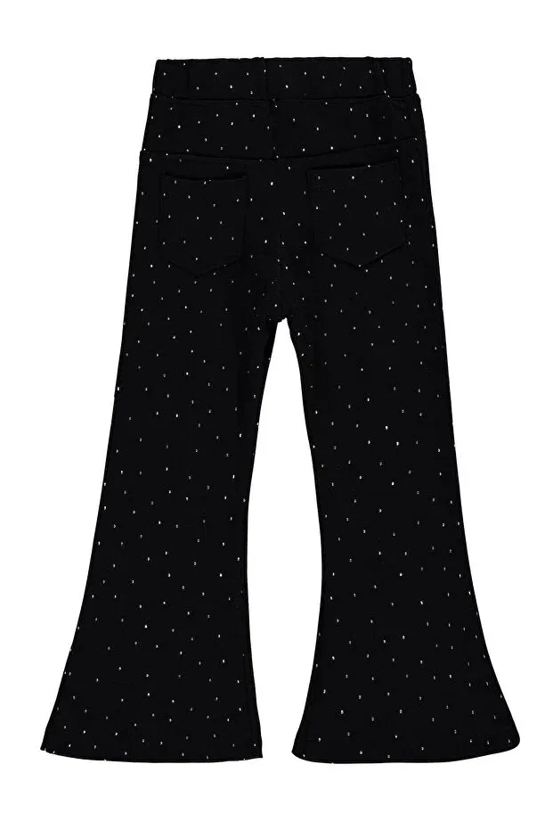 Детские леггинсы для девочек с перекрестной завязкой Civil Girls, Black — фото 2