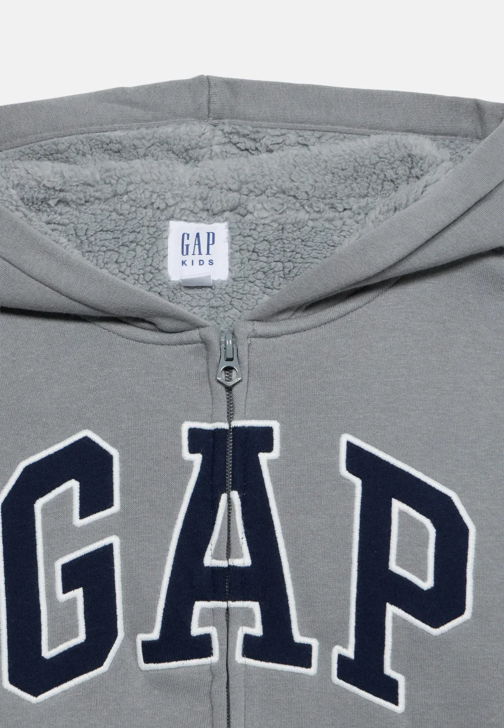 Логотип - толстовка на молнии Gap, Pilot Grey — фото 4