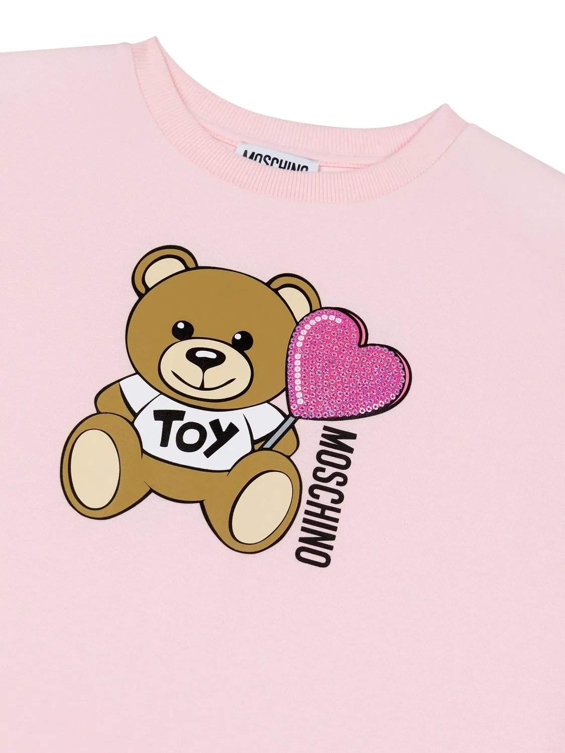 Платье для девочек с подкладкой из RDS Moschino, розовый — фото 2
