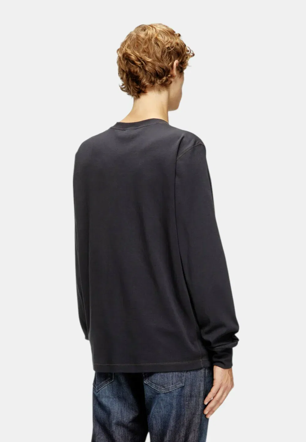 Футболка с длинными рукавами (T-shirt manica lunga) Diesel, Nero — фото 3