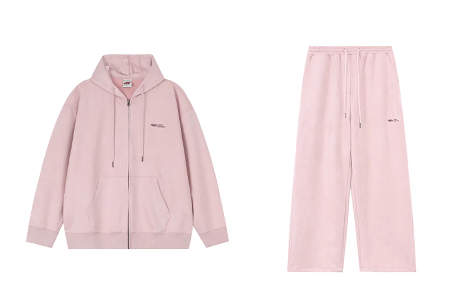 Детский комплект толстовки с капюшоном Unisex Hooded Moderate, F426, Pink Set