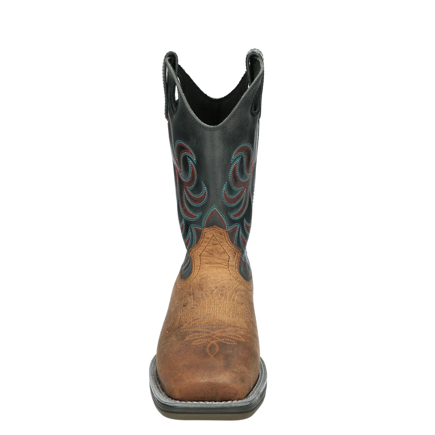 Детские ботинки для мальчиков с квадратным носком Leather Autry Western Boots Smoky Mountain Boots, Brown Black — фото 2