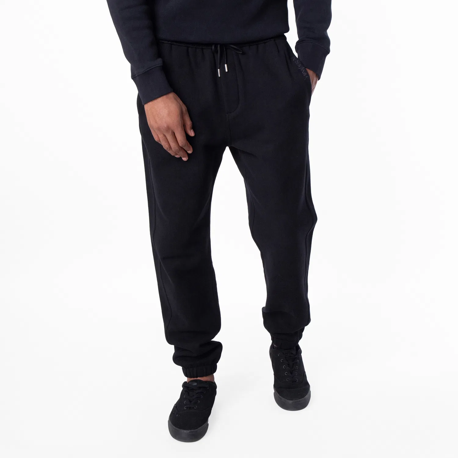 Брюки спортивные с вышитым логотипом Saint Laurent, Black