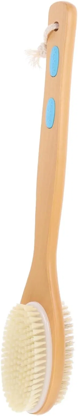 Щетка для тела с длинной ручкой, Mikinona, 1 шт, 43.5x7x5.5 см, Beige — фото 4