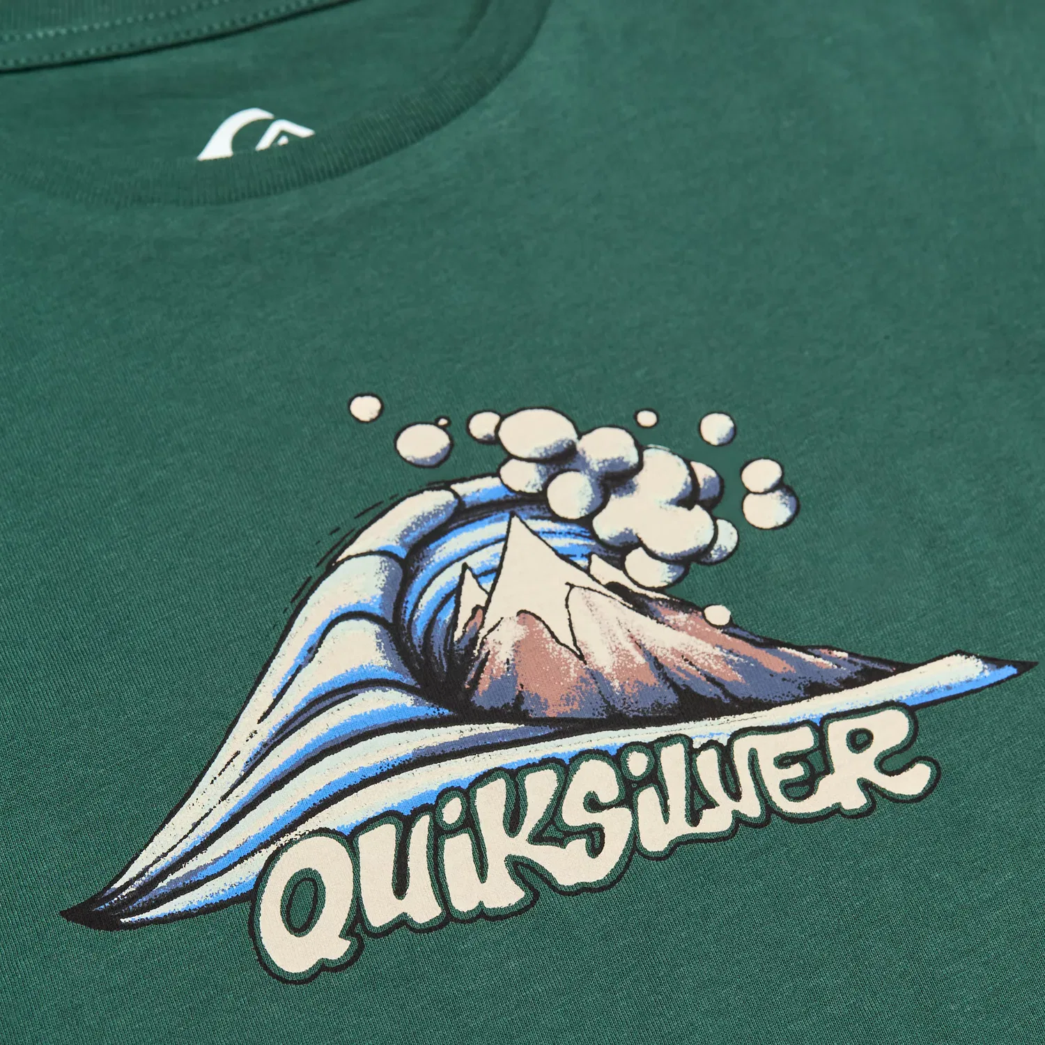 Детская футболка с принтом Mtb&Wave Quiksilver, Verde — фото 4