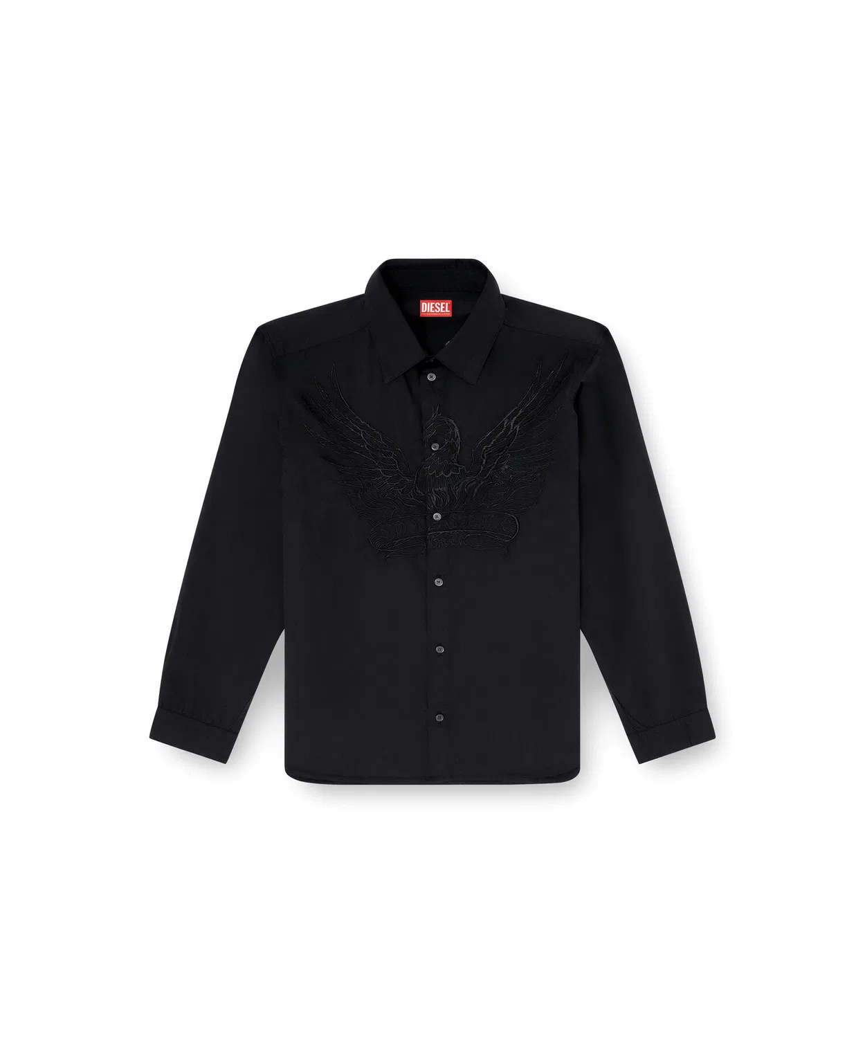Мужская рубашка с длинным рукавомS-SIMPLY-A-JMCK DIESEL, Black — фото 4