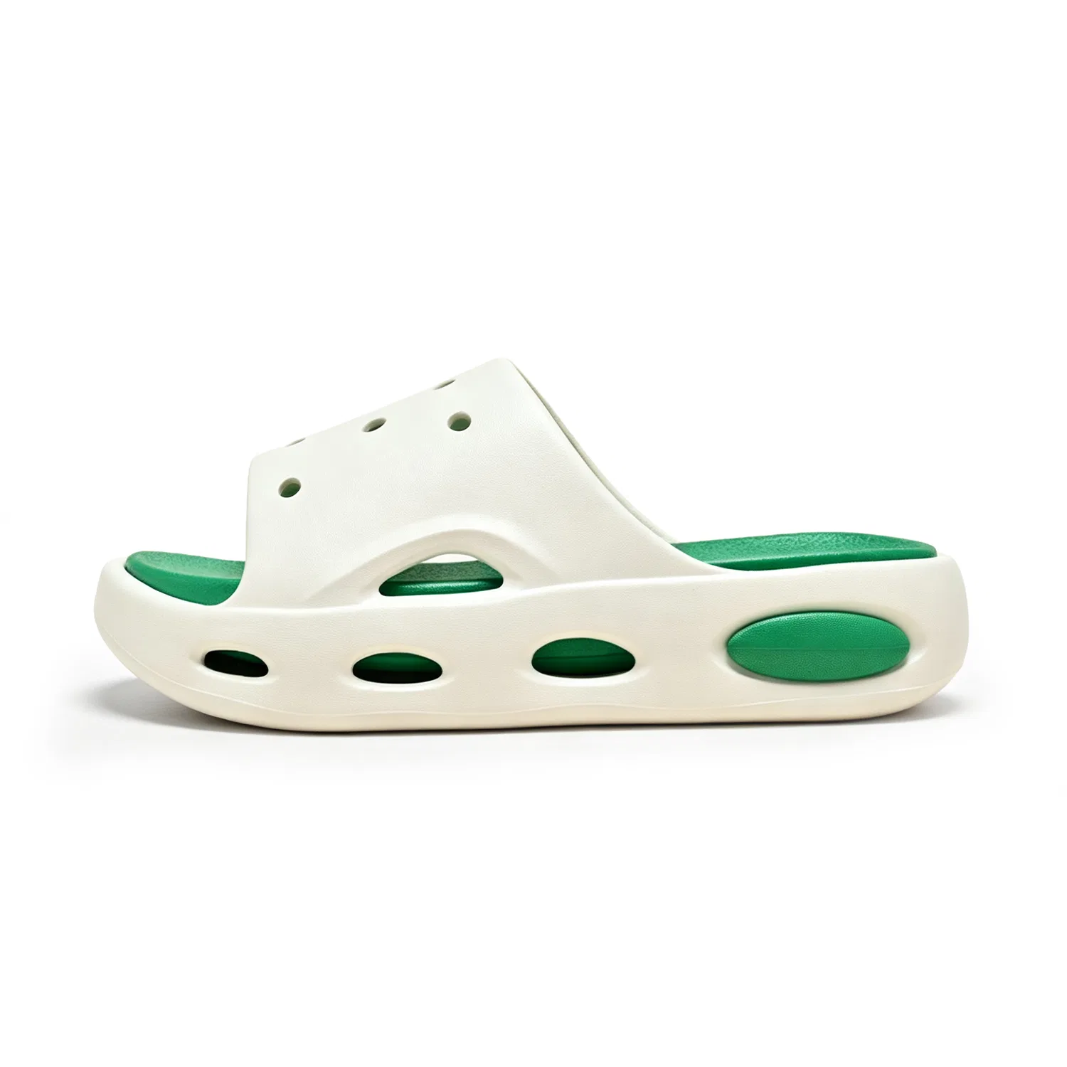 Детские домашние тапочки с закрытой пяткой VENICEW, White Green