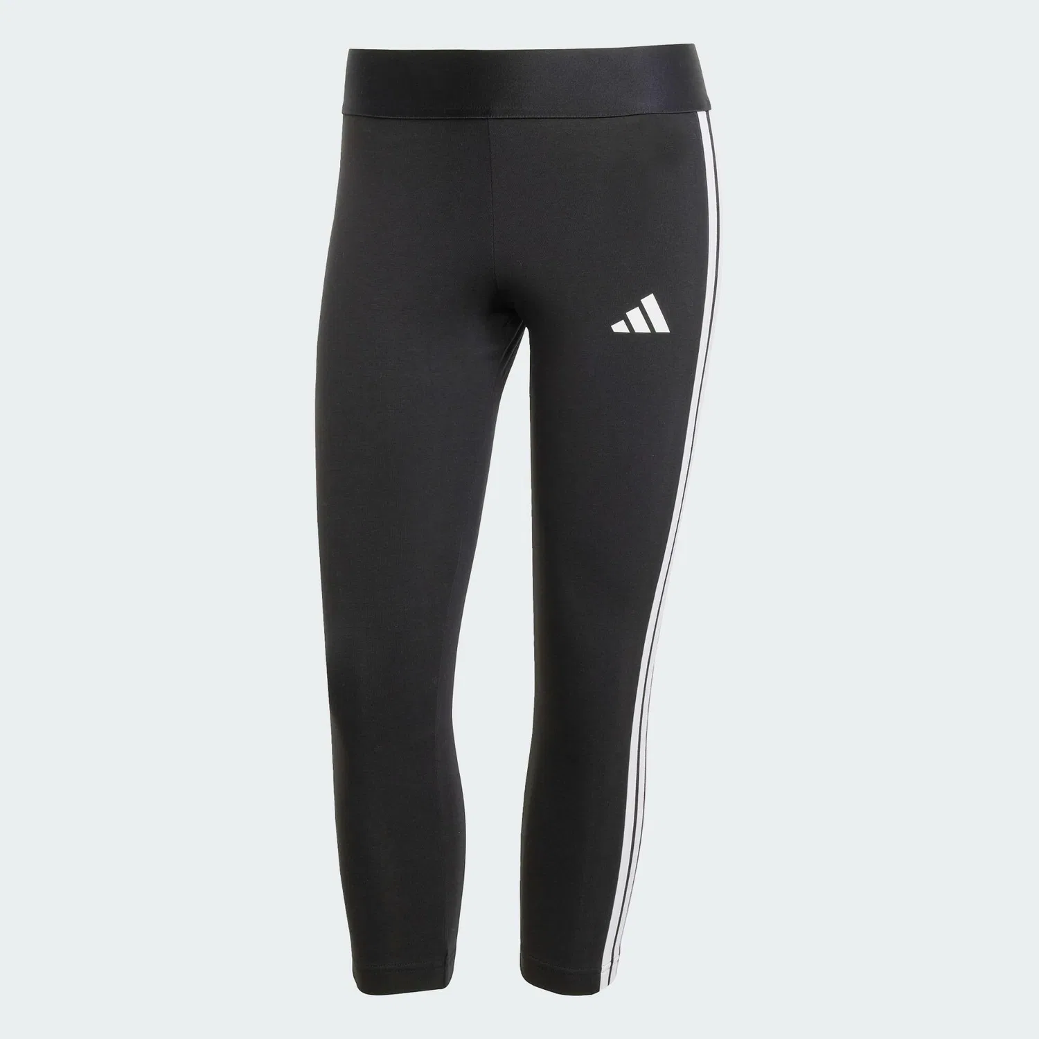Женские леггинсы 3/4 с принтом 3-Streifen Adidas, Schwarz — фото 2