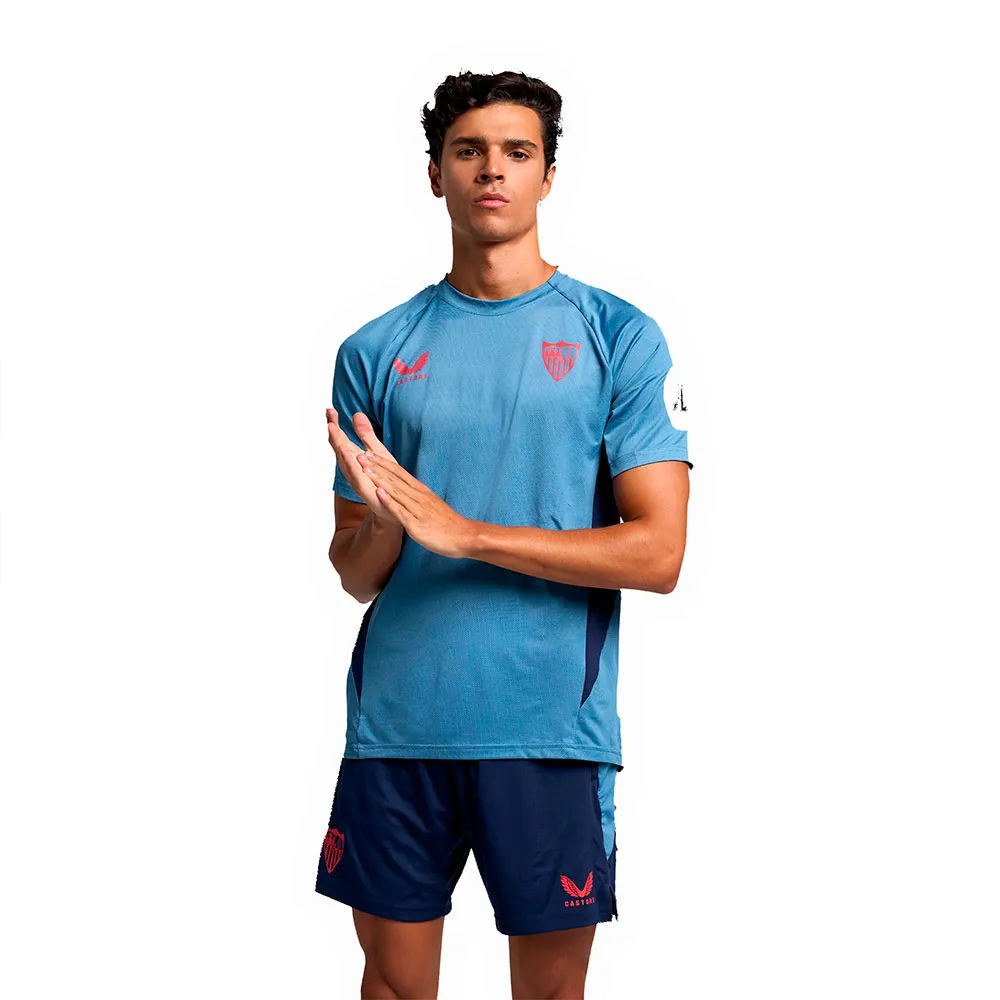 

Футболка с коротким рукавом Castore Sevilla FC 24/25 PRO Players training, синий