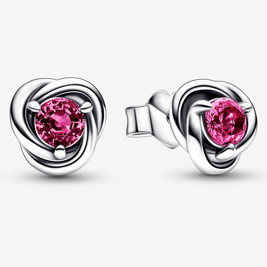 

Серьги Pandora October Pink Eternity Circle, розовый