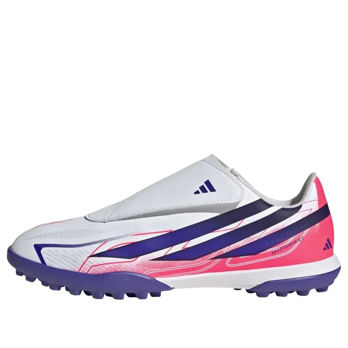 Детские футбольные бутсы с липучкой Hyperfast Club Velcro TF Chaos vs Control World Cup Pack Adidas, белый