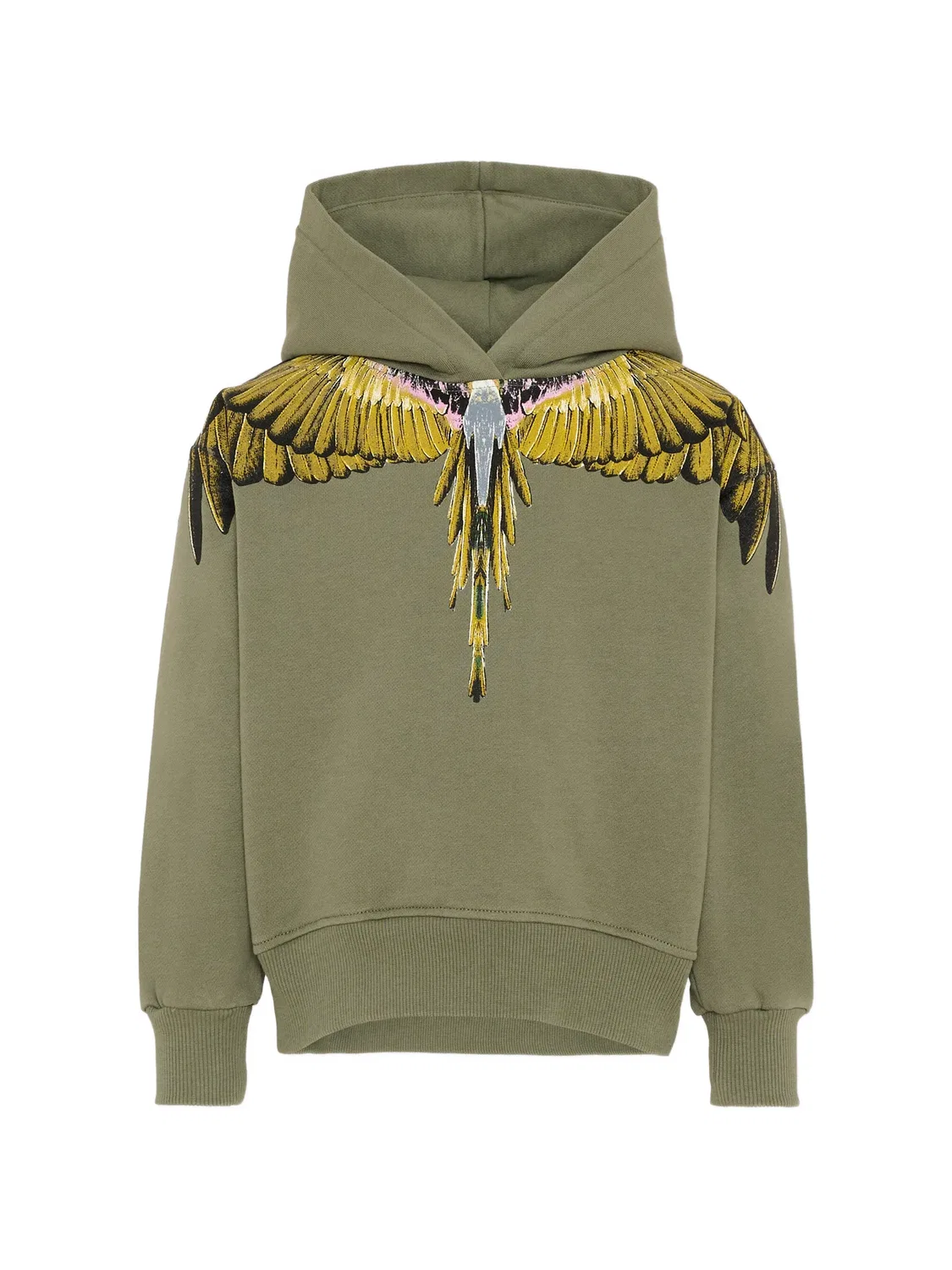 Худи Wings зеленое Marcelo Burlon County of Milan, зеленый