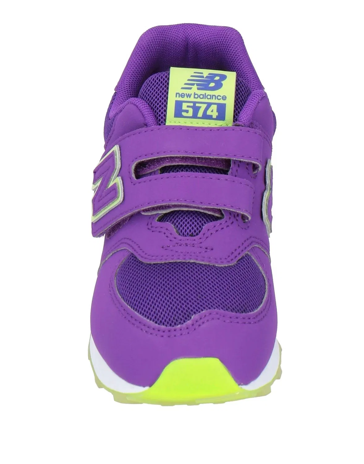 Детские кроссовки для девочек с липучками New Balance 574, фиолетовый — фото 4